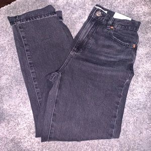 Garage black jeans high-rise vintage straight